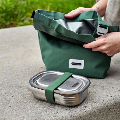 black + blum stainless steel lunch box|black and blum lunch bag.